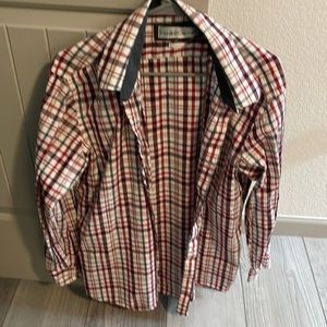 Large checkered Henry Grethel casual fit